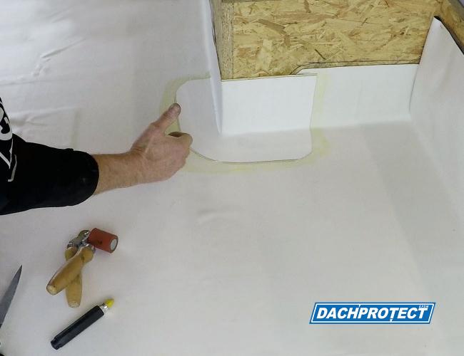 DACHPROTECT Formband weiß 230 mm breit pro lfm Rolle 15.25m